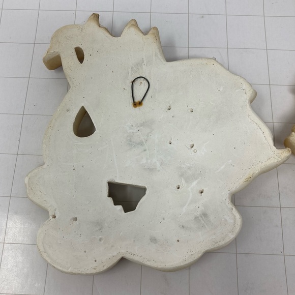 Incredible Swan Chalkware Set 1987 Miller Studio Cream / Gold / 2pcs Set - Picture 6 of 14